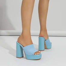 Load image into Gallery viewer, Pretty Chunky Heel Mule (Pre-order 5/3/24)
