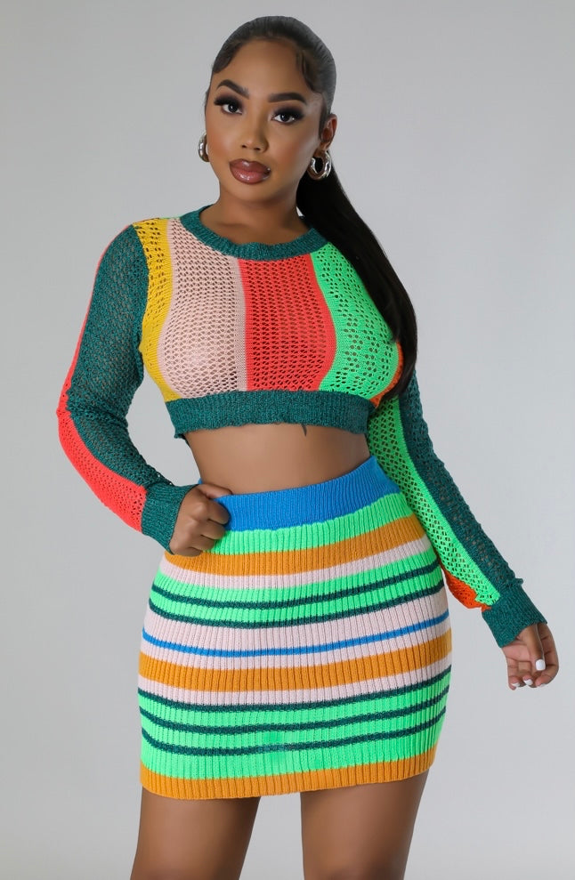 Vibes Don’t Lie Skirt Set